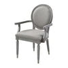 ACME Adalynn Gray Fabric & Weathered Gray Oak Arm Chair (Set-2) Model DN02126