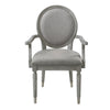 ACME Adalynn Gray Fabric & Weathered Gray Oak Arm Chair (Set-2) Model DN02126