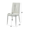 ACME Kamaile Beige Synthetic Leather & Chrome Side Chair (Set-2) Model DN02134
