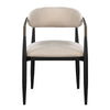 ACME Jaramillo Beige Linen & Black Arm Chair (Set-2) Model DN02142