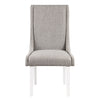ACME Hollyn Gray Linen & White Side Chair (Set-2) Model DN02161