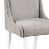 ACME Hollyn Gray Linen & White Side Chair (Set-2) Model DN02161