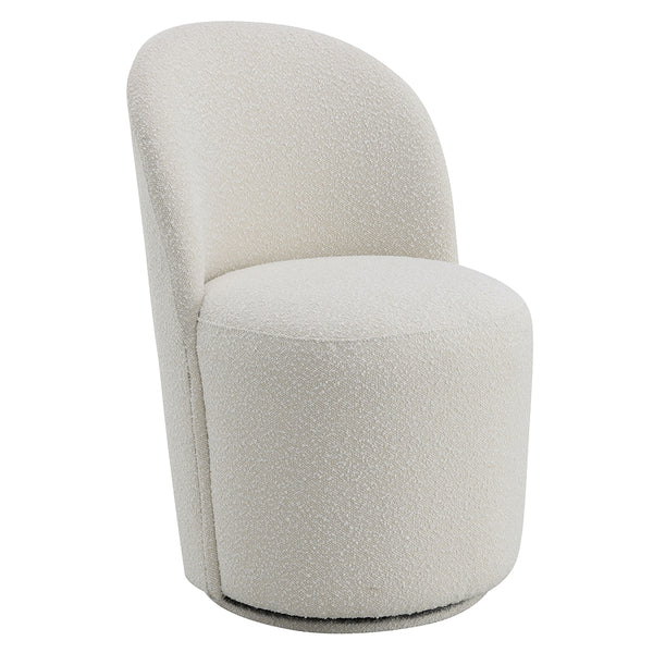 ACME Hollis Beige Boucle Side Chair with Swivel (Set-2) Model DN02219