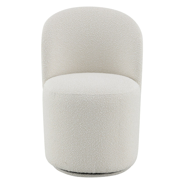 ACME Hollis Beige Boucle Side Chair with Swivel (Set-2) Model DN02219