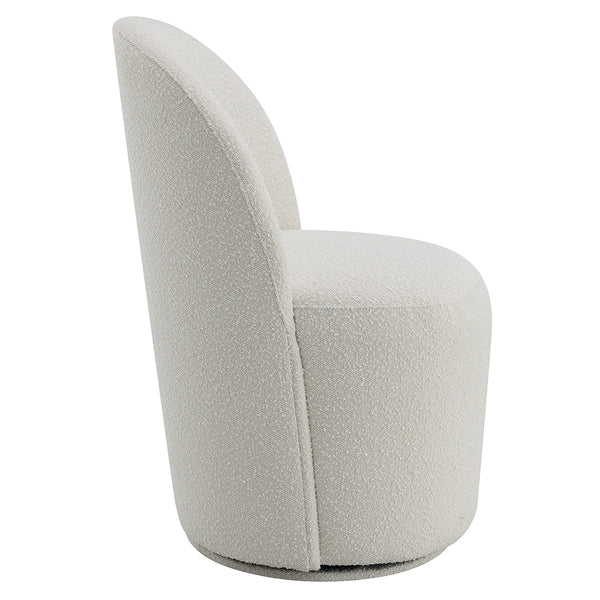 ACME Kinton Beige Boucle Side Chair with Swivel (Set-2) Model DN02219