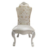 ACME Dresden Fabric & Bone White Side Chair (Set-2) Model DN02242
