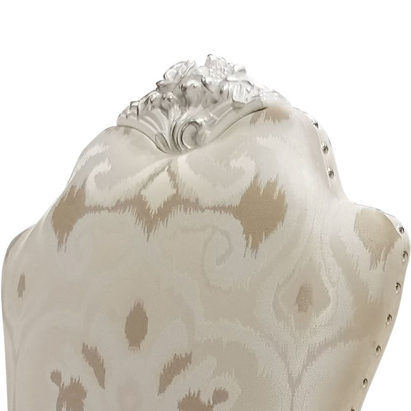 ACME Dresden Fabric & Bone White Side Chair (Set-2) Model DN02242