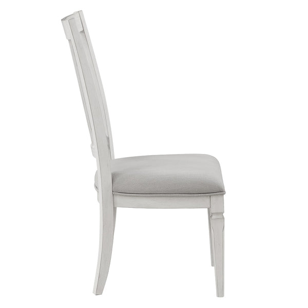 ACME Katia Light Gray Linen & Weathered White Side Chair (Set-2) Model DN02274