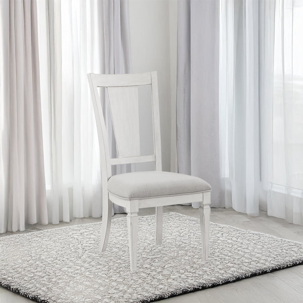 ACME Katia Light Gray Linen & Weathered White Side Chair (Set-2) Model DN02274