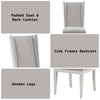 ACME Katia Light Gray Linen & Weathered White Uphostered Side Chair (Set-2) Model DN02275