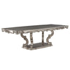ACME Ariadne Antique Plantinum Dining Table Model DN02281