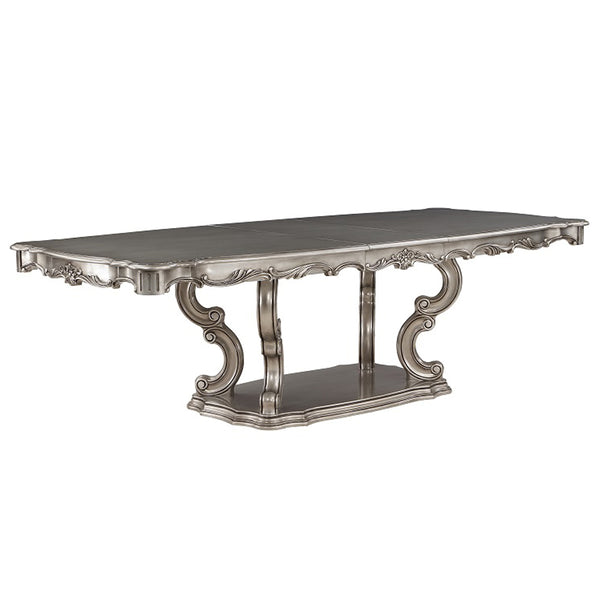 ACME Ariadne Antique Plantinum Dining Table Model DN02281