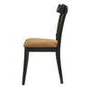 ACME Hillary Brown Leathaire & Black Side Chair(Set-2) Model DN02306