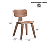 ACME Casson Walnut Side Chair (Set-2) Model DN02310