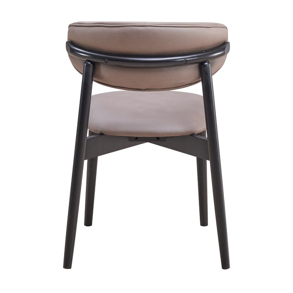 ACME Lanae Gray Polish Mircofiber & Black Side Chair (Set-2) Model DN02365