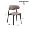 ACME Lanae Gray Polish Mircofiber & Black Side Chair (Set-2) Model DN02365