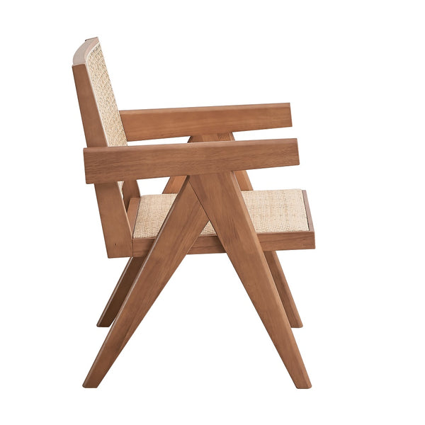 ACME Velentina Rattan & Natural Arm Chair (Set-2) Model DN02373