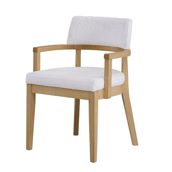 ACME Kasem Gorge Fabric & Oak Arm Chair(Set-2) Model DN02616