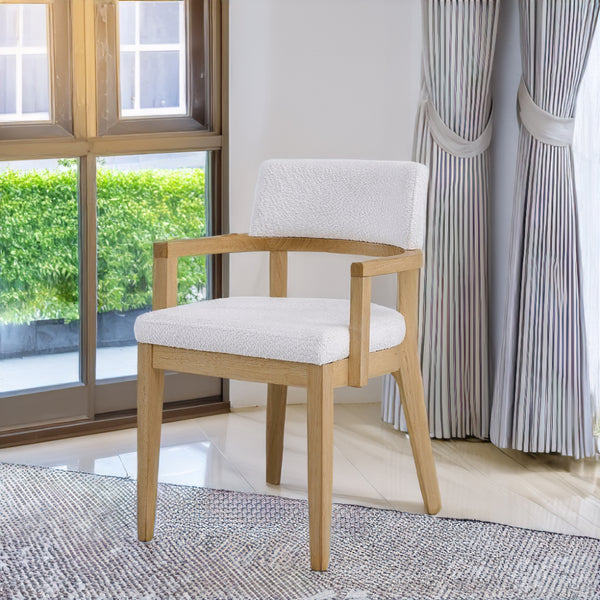 ACME Kasem Gorge Fabric & Oak Arm Chair(Set-2) Model DN02616