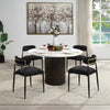 ACME Jaramillo Black Chenille & Black Side Chair (Set-2) Model DN02693