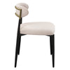 ACME Jaramillo Beige Linen & Black Side Chair (Set-2) Model DN02694