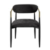ACME Jaramillo Black Chenille & Black Arm Chair (Set-2) Model DN02696