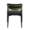 ACME Jaramillo Black Chenille & Black Arm Chair (Set-2) Model DN02696