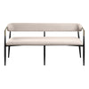 ACME Jaramillo Beige Linen & Black Bench Model DN02698