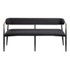 ACME Jaramillo Black Chenille & Black Bench Model DN02699