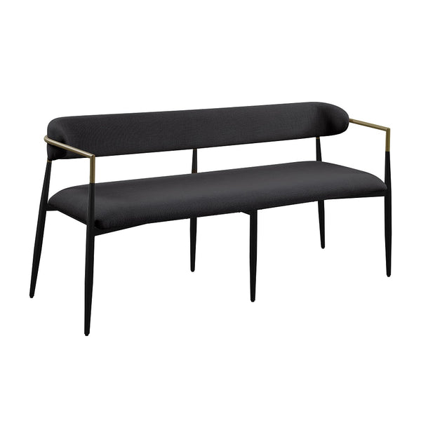 ACME Jaramillo Black Chenille & Black Bench Model DN02699A