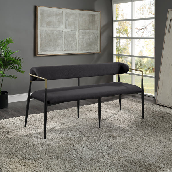 ACME Jaramillo Black Chenille & Black Bench Model DN02699A