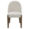 ACME Gamarya Beige Chenille & Dark Oak Side Chair (Set-2) Model DN02857