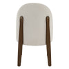 ACME Gamarya Beige Chenille & Dark Oak Side Chair (Set-2) Model DN02857