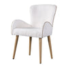 ACME Qwin Beige Boucle & Oak Side Chair (Set-2) Model DN02876