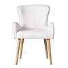 ACME Qwin Beige Boucle & Oak Side Chair (Set-2) Model DN02876