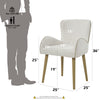 ACME Qwin Beige Boucle & Oak Side Chair (Set-2) Model DN02876