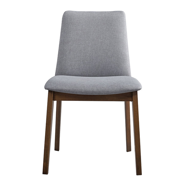 ACME kaela Light Gray Fabric & Walnut Side Chair (Set-2) Model DN02926