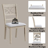 ACME Ferris Beige Linen & Antique Bone White Side Chair (Set-2) Model DN02946