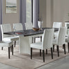 ACME Carena White & Walnut Dining Table with Leaf Model DN02955