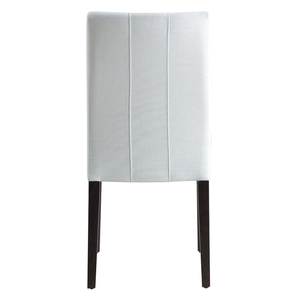 ACME Carena Light Gray Fabric White & Walnut Side Chair (Set-2) Model DN02956