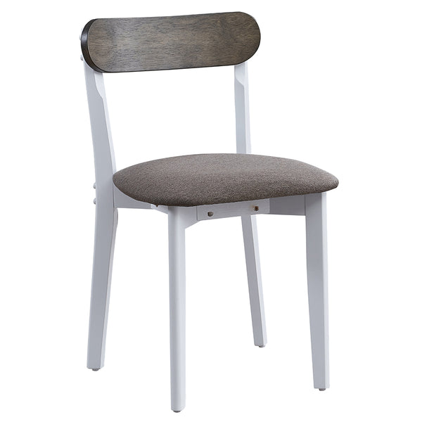 ACME Fidelity Brown Linen & White 5 Piece Pack Dining Set Model DN02985