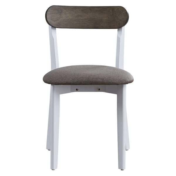 ACME Fidelity Brown Linen & White 5 Piece Pack Dining Set Model DN02985