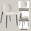 ACME Klaus White Boucle & Black Side Chair (Set-2) Model DN03046