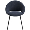 ACME Klaus Navy Boucle & Black Side Chair (Set-2) Model DN03047