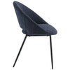 ACME Klaus Navy Boucle & Black Side Chair (Set-2) Model DN03047