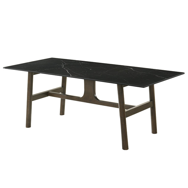 ACME Destin Ceramic & Walnut Dining Table Model DN03075