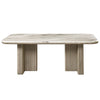 ACME Charity Natural Marble Top & Gray Oak Dining Table Model DN03085