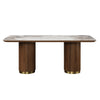 ACME Willene Ceramic Top & Dark Oak Dining Table with Ceramic Top Model DN03145