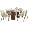 ACME Willene Ceramic Top & Dark Oak Dining Table with Ceramic Top Model DN03145