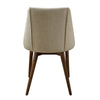 ACME Willene Beige Polished Microfiber & Dark oak Side Chair (Set-2) Model DN03146